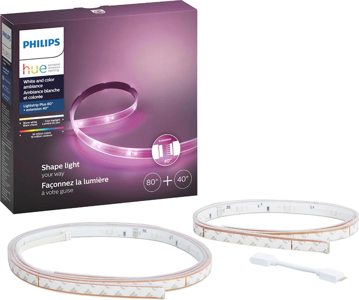 Philips Hue Lightstrip Plus 2m Base Kit + Extension Bundle for $59.99 Shipped