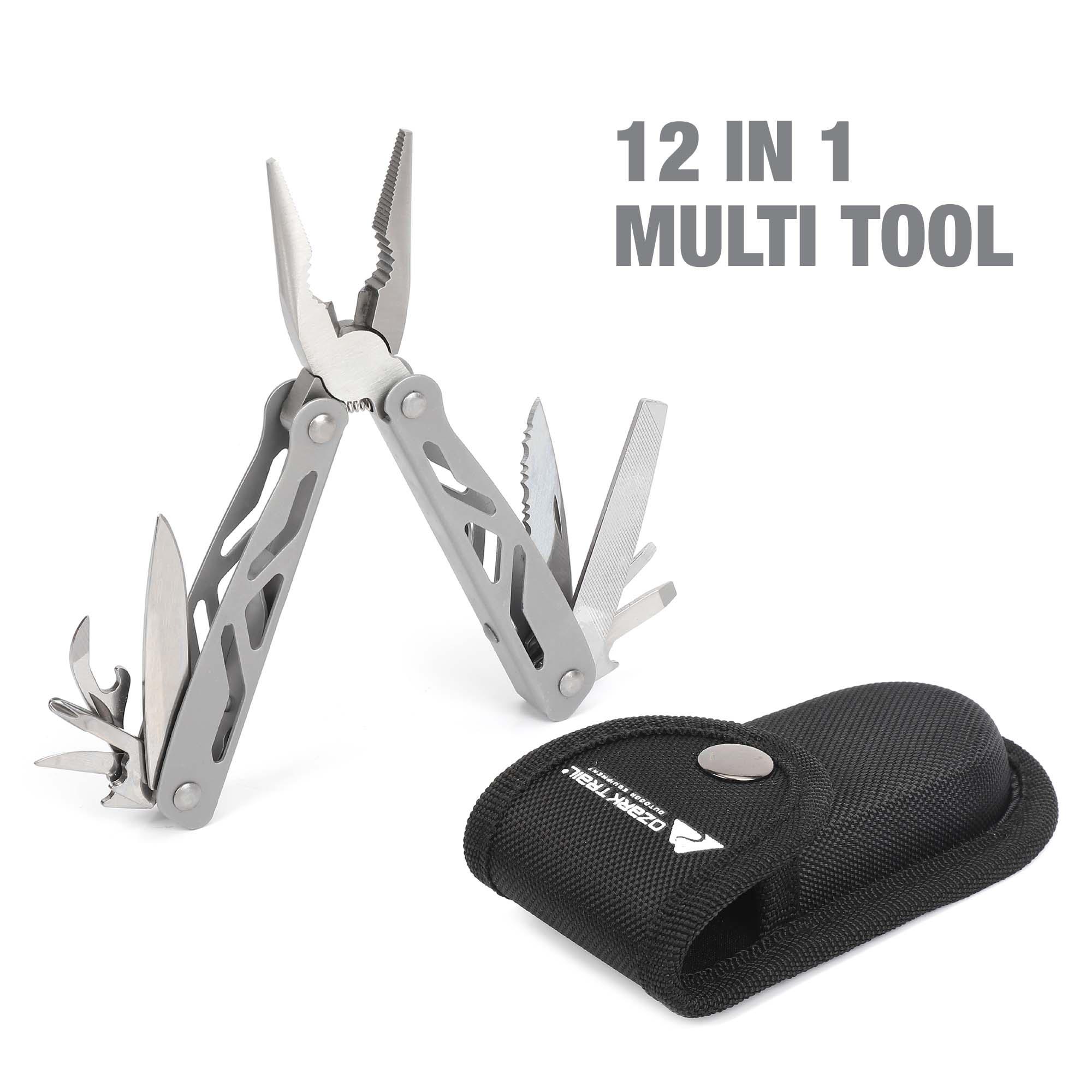 Ozark Trail Camping Steel 12-in-1 Multi-Tool with Sheath for $4.87