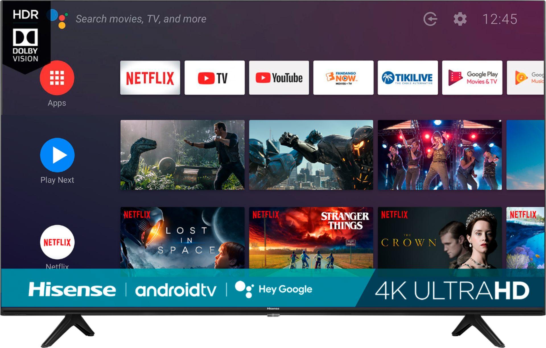 65in Hisense H6510G Series LED 4K UHD Smart Android TV for $249.99 Shipped