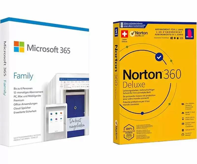 15 Months of Microsoft 365 Family and Norton 360 Antivirus for $74.99