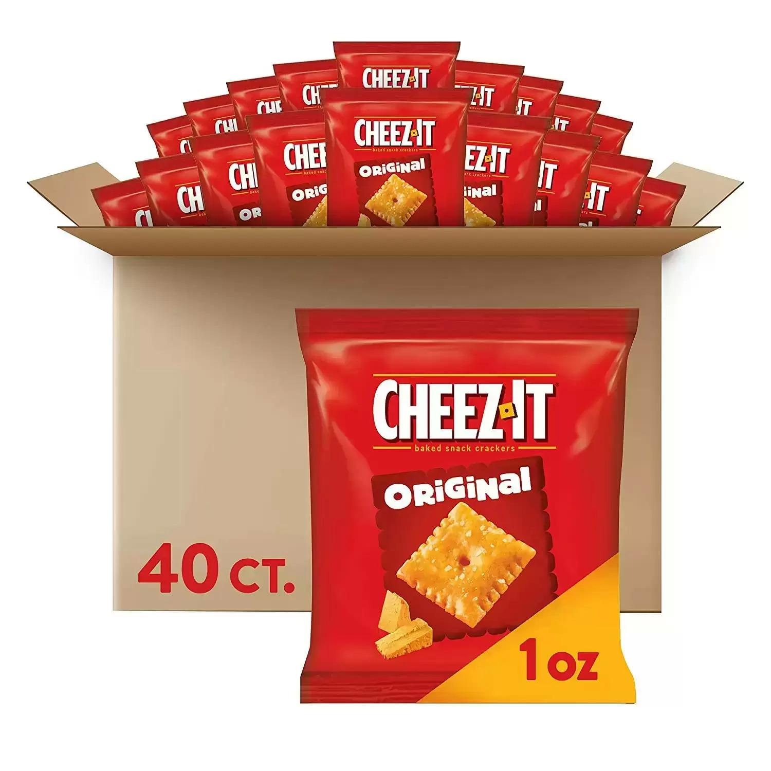 40 Cheez-It Original Baked Snack Cheese Crackers for $10.41 Shipped