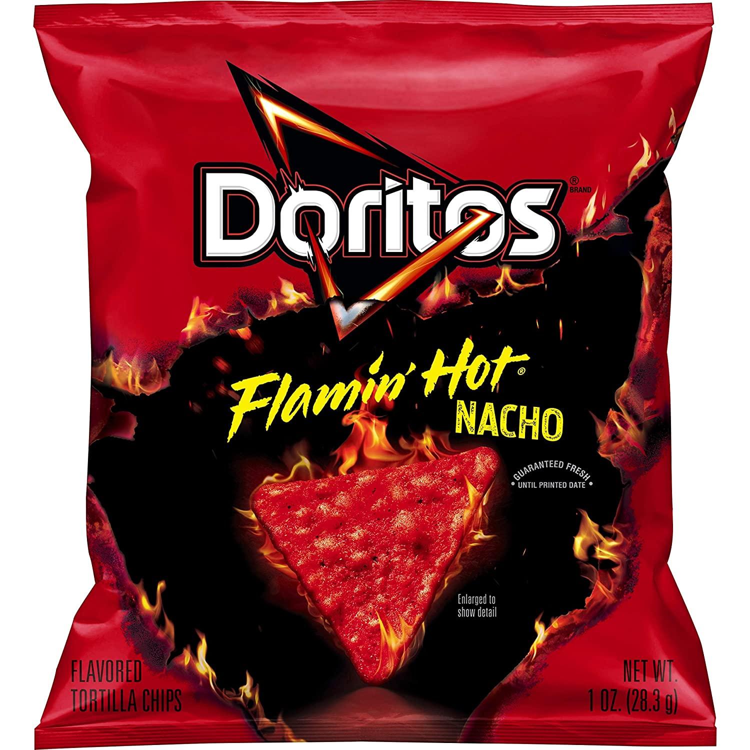 40 Doritos Flamin Hot Nacho Tortilla Chips for $11.88 Shipped