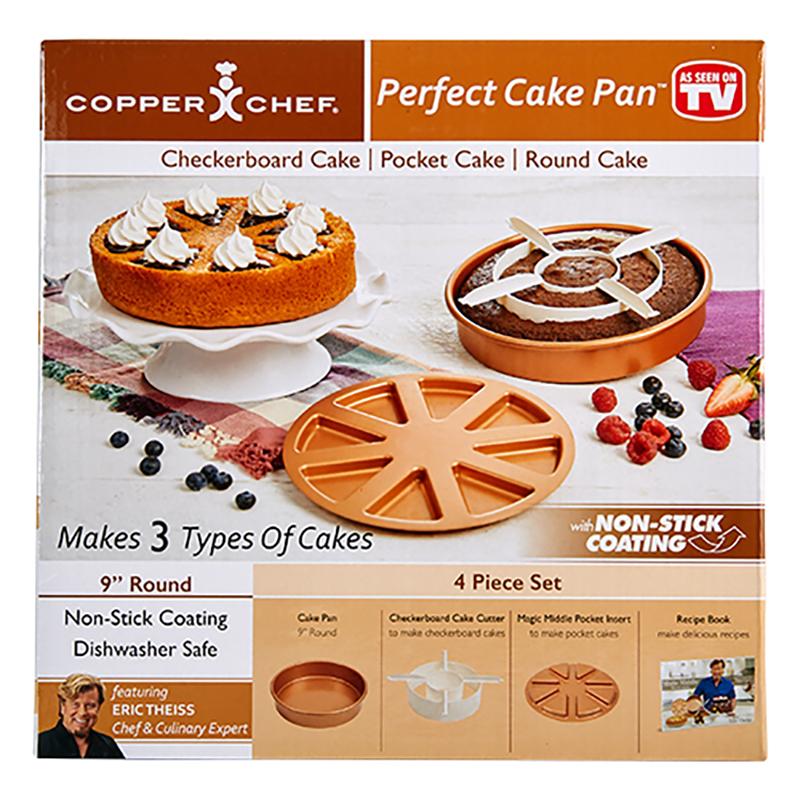 3-Piece Copper Chef Perfect Cake Pan Set for $4.99 Shipped