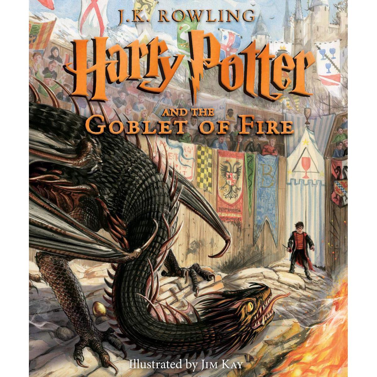 Harry Potter and the Goblet of Fire The Illustrated Edition Book for $15.11