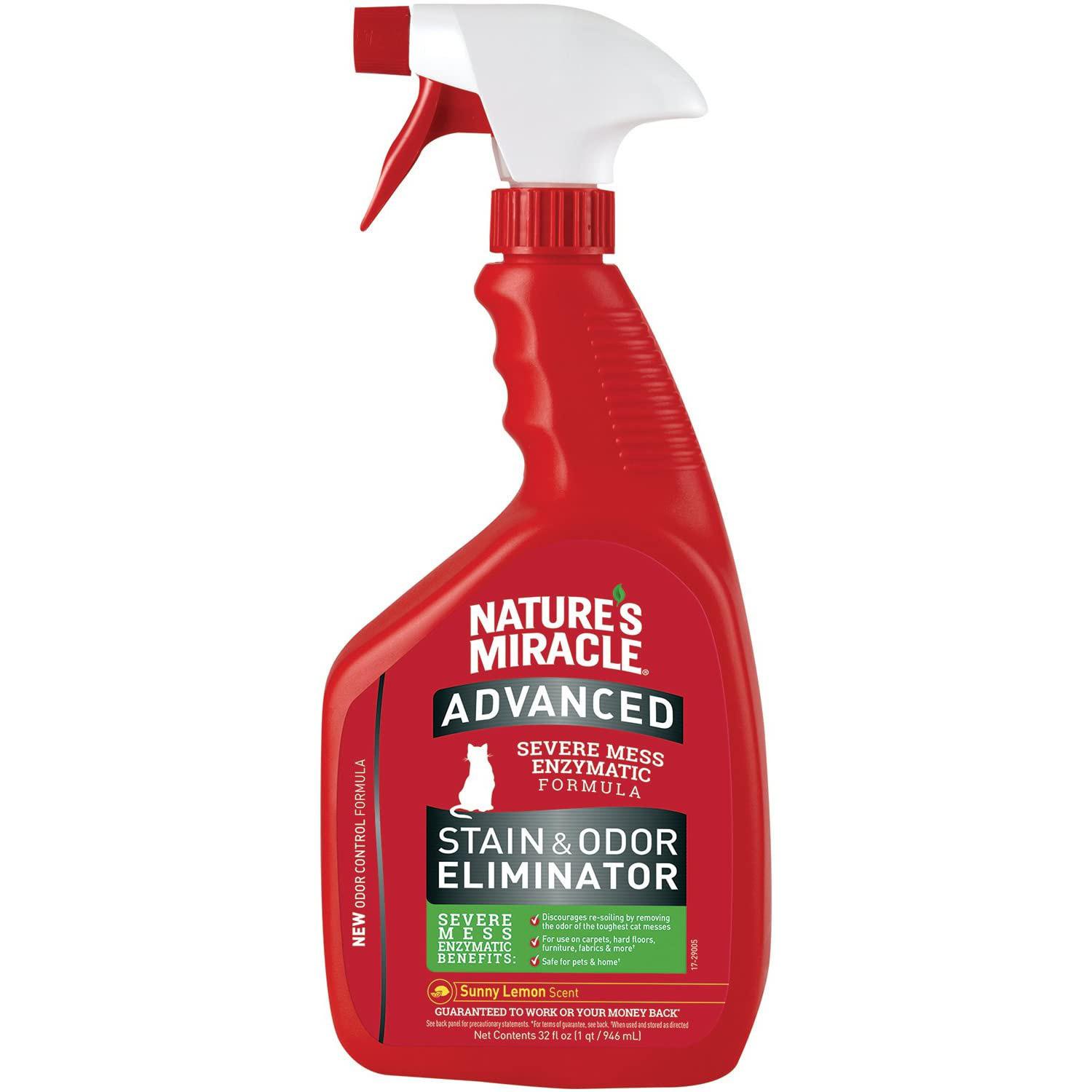 Natures Miracle Advanced Just For Cats Stain Remover Spray for $4.79 Shipped