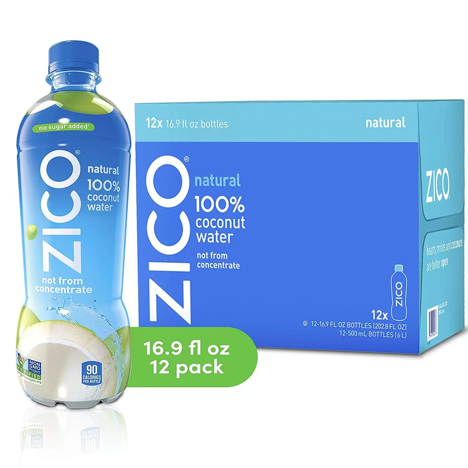 12 Zico Natural Coconut Water Drink for $12.30 Shipped