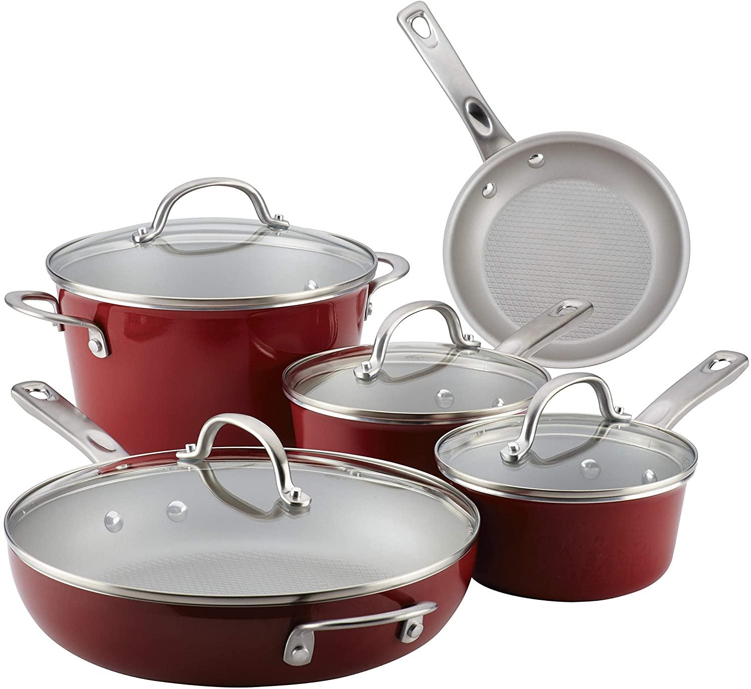 Ayesha Curry Home Collection Nonstick Cookware Pots and Pans Set for $64.99 Shipped