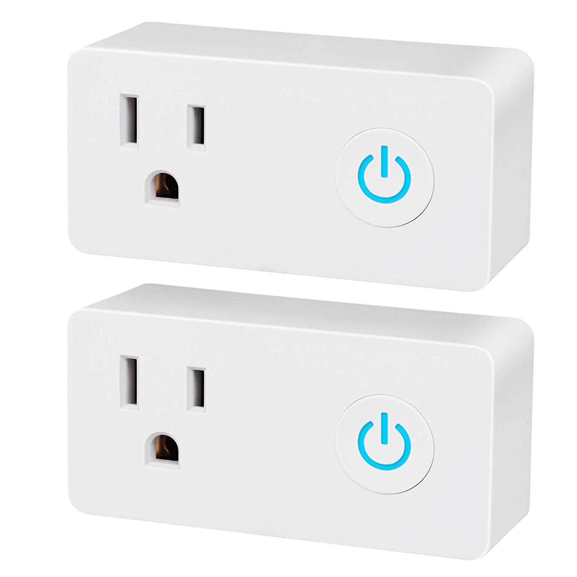2 Google Assistant and Alexa Smart Plug Outlets for $11.19
