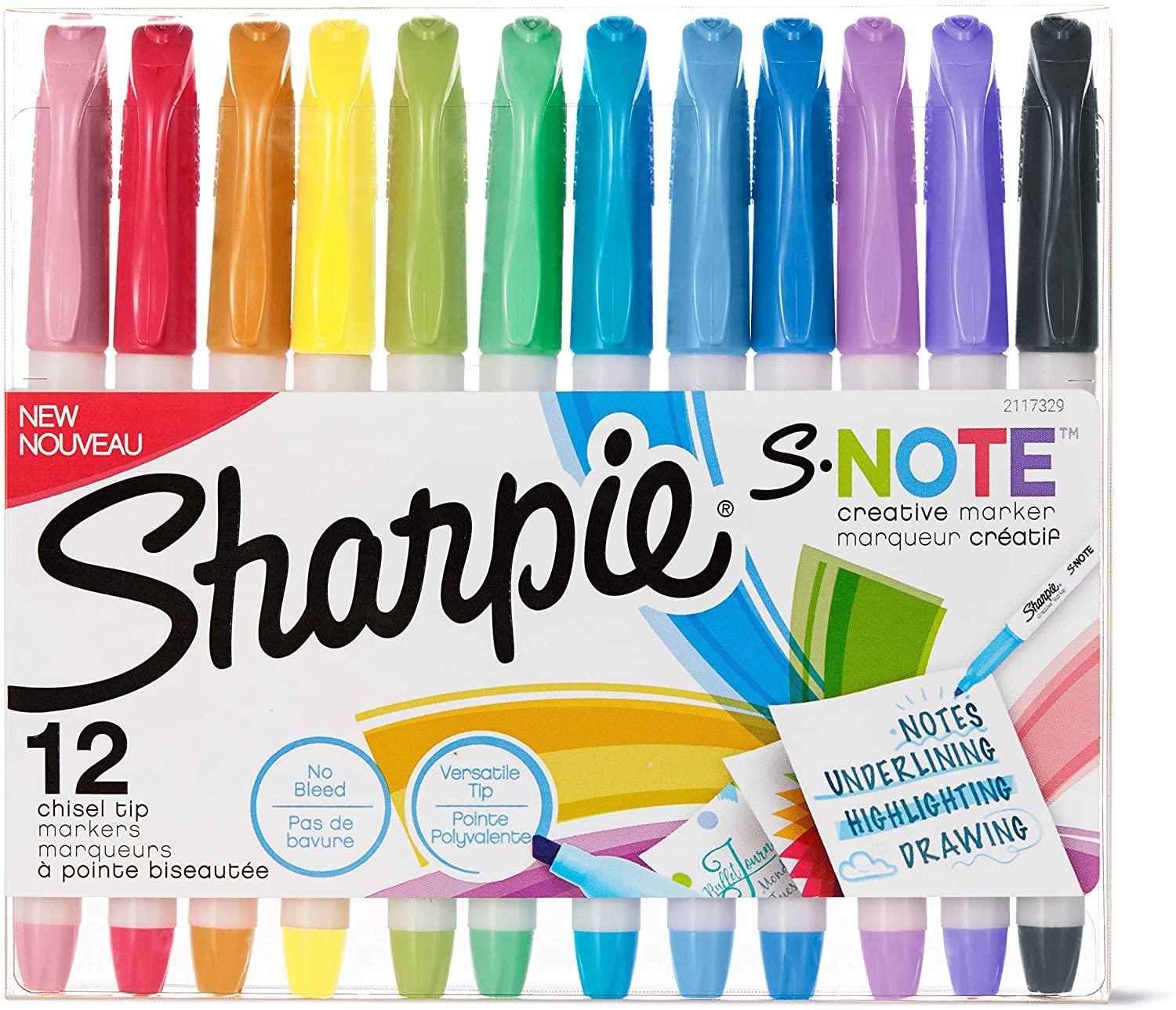 12 Sharpie S-Note Creative Markers for $5