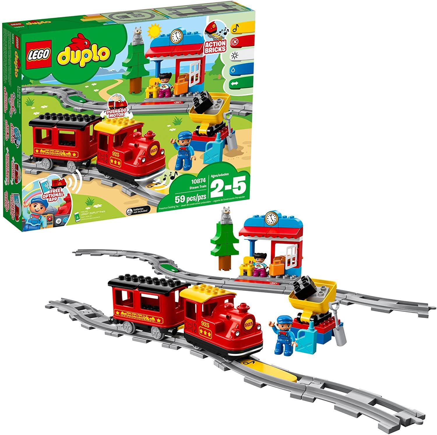 Lego Duplo Steam Train Remote-Control Building Blocks Set for $47.99 Shipped