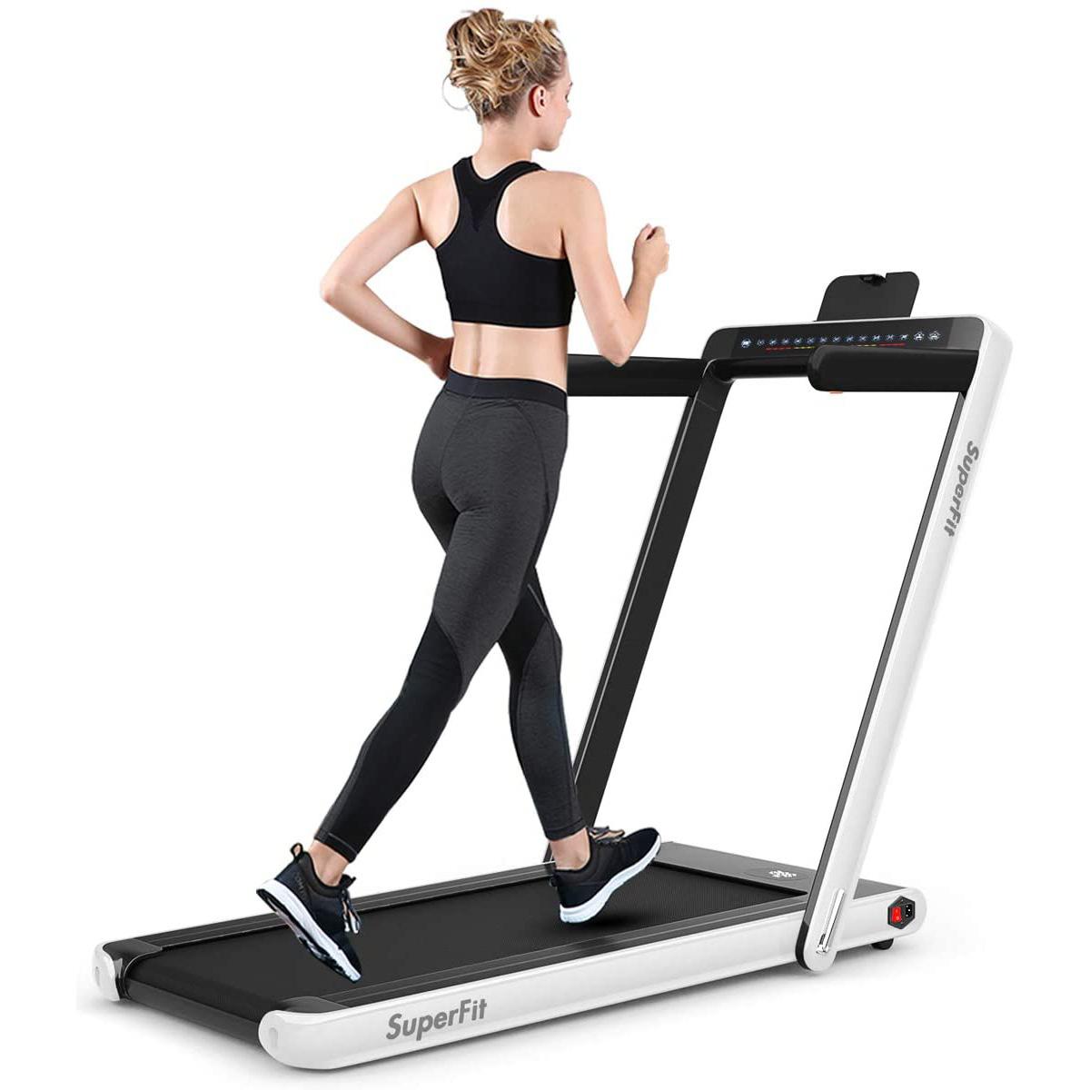 Gymax 2-in-1 Under Desk Folding Treadmill for $314.99 Shipped