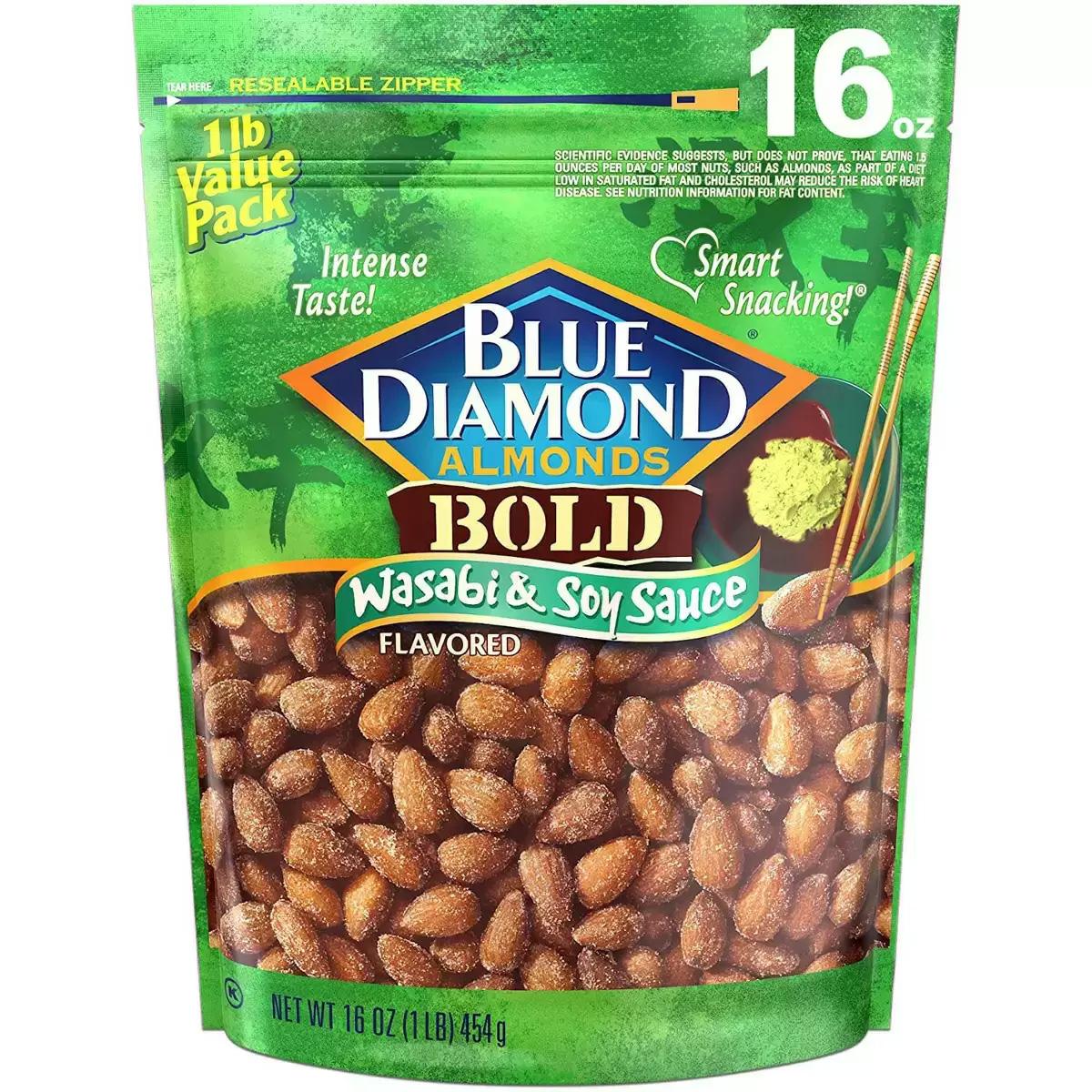 Blue Diamond Almonds Bold Wasabi and Soy for $4.19 Shipped