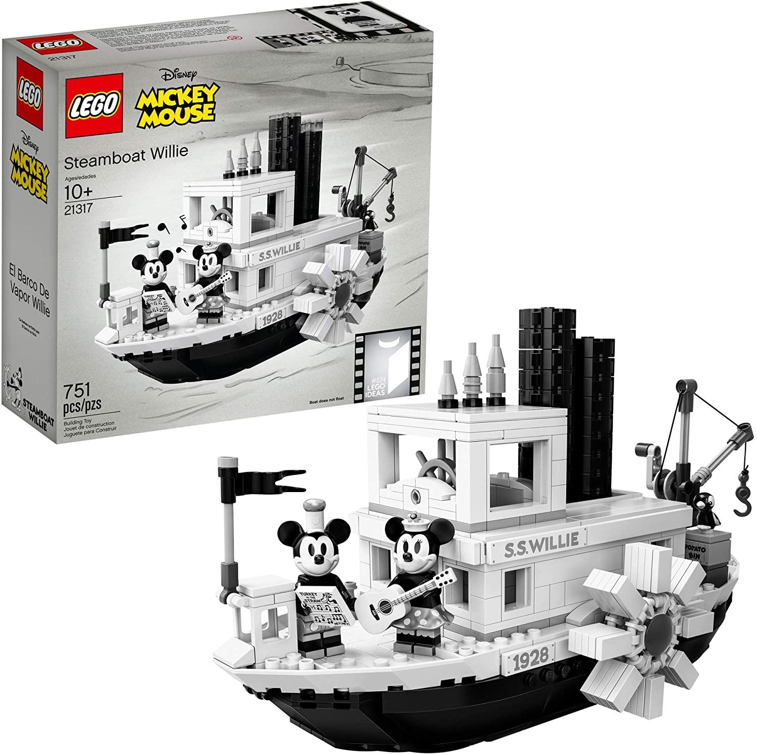 LEGO Disney Mickey Mouse Steamboat Willie Building Kit for $79.99 Shipped