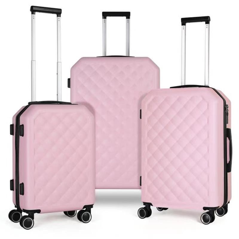 3-Piece Travel Trolley Hard Shell Luggage Set for $66.77 Shipped