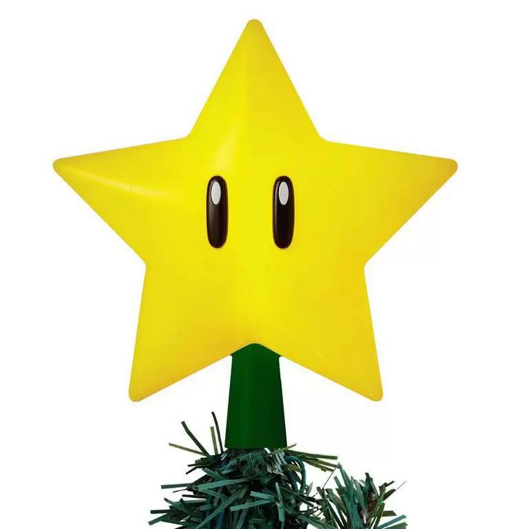 Super Mario Bros Super Star Gen 2 Light Up Tree Topper for $12.50