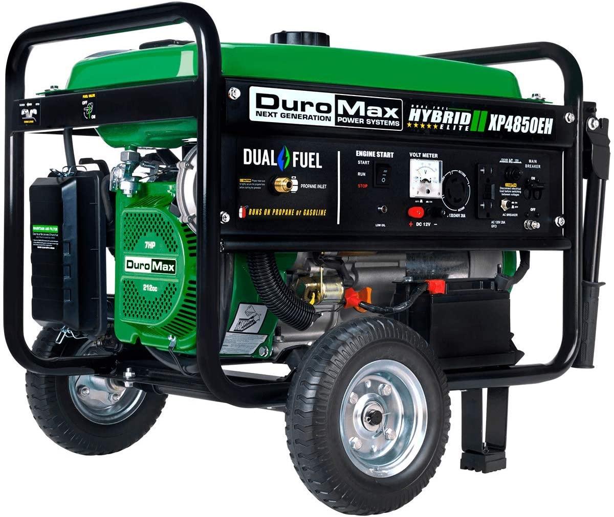 DuroMax XP4850EH Dual Fuel Portable Generator for $383.99 Shipped