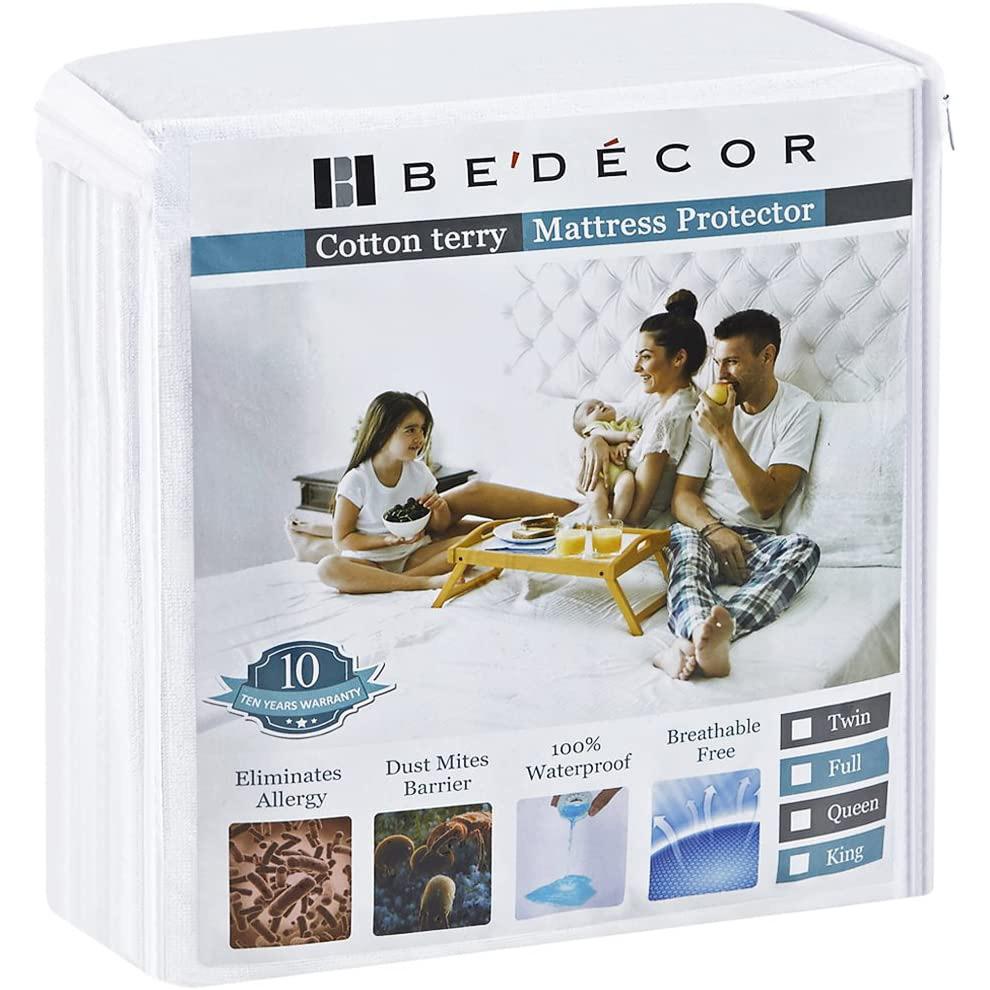 Bedecor Twin Size Waterproof Mattress Protector for $5