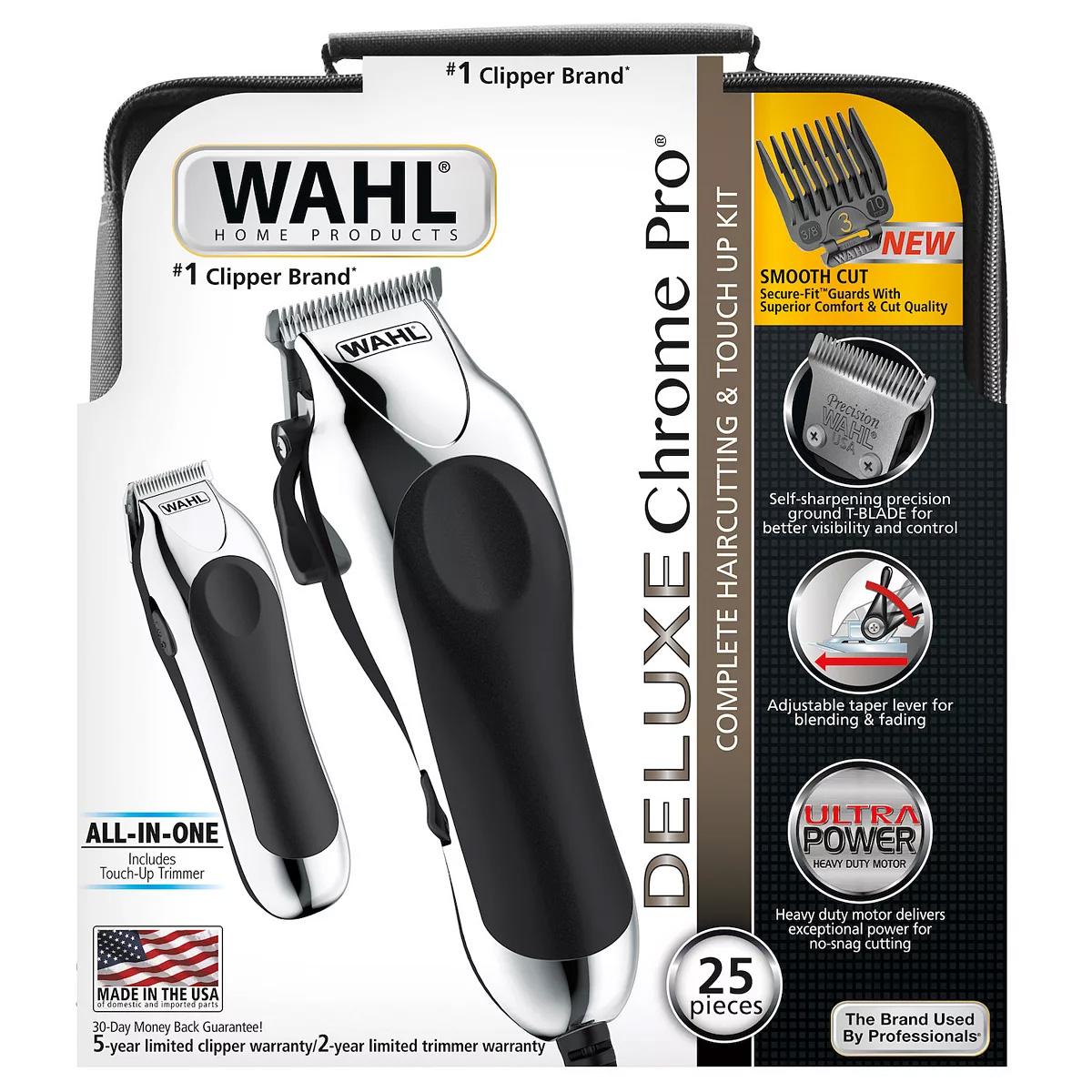 Wahl Deluxe Chrome Pro Complete Hair Cutting and Touch Up Kit for $21.24
