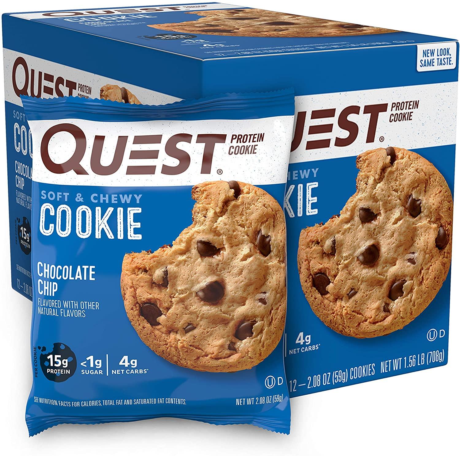 12 Quest Nutrition Chocolate Chip Protein Cookie for $13.79 Shipped