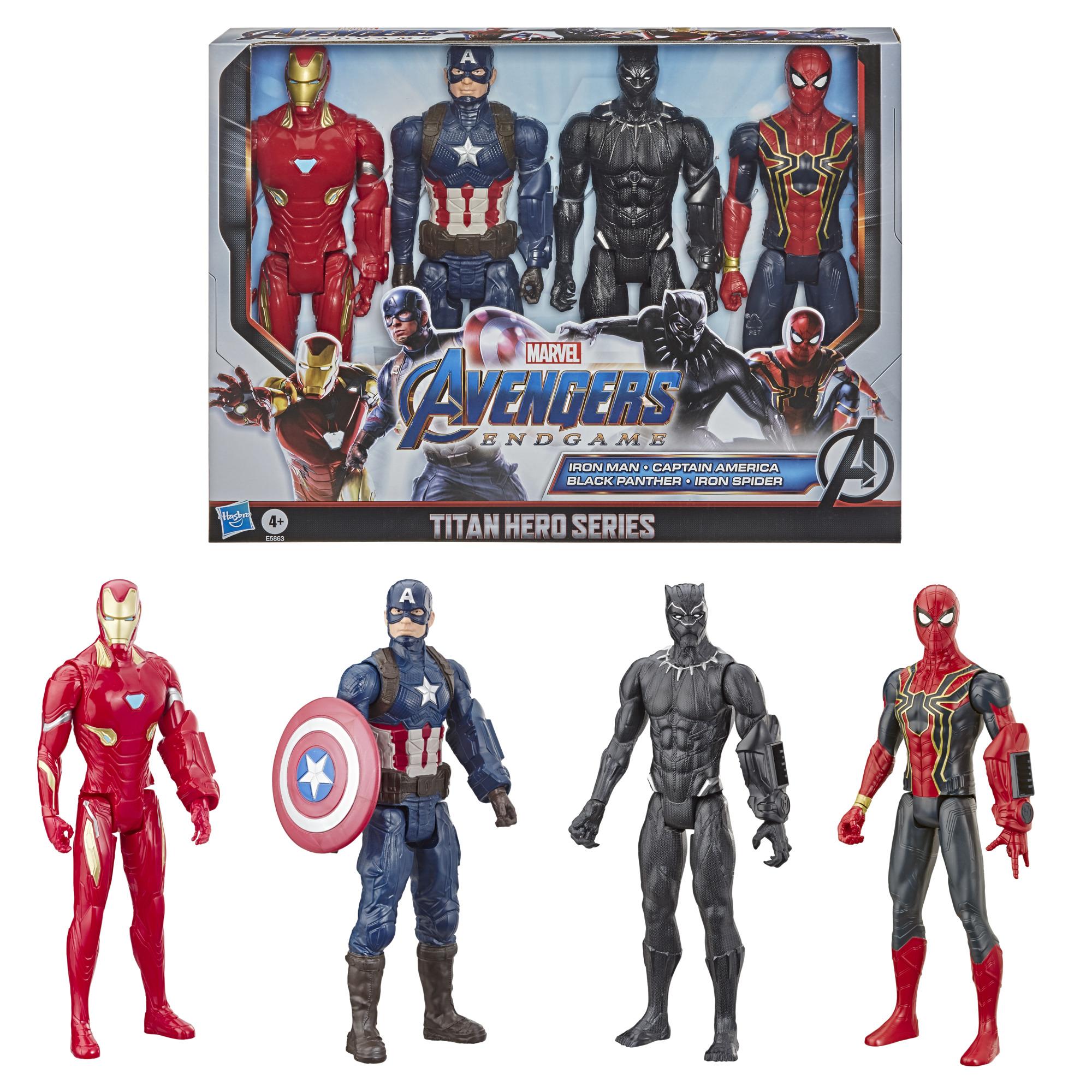 4-Pack Marvel Avengers Endgame Titan Hero Series Action Figures for $20