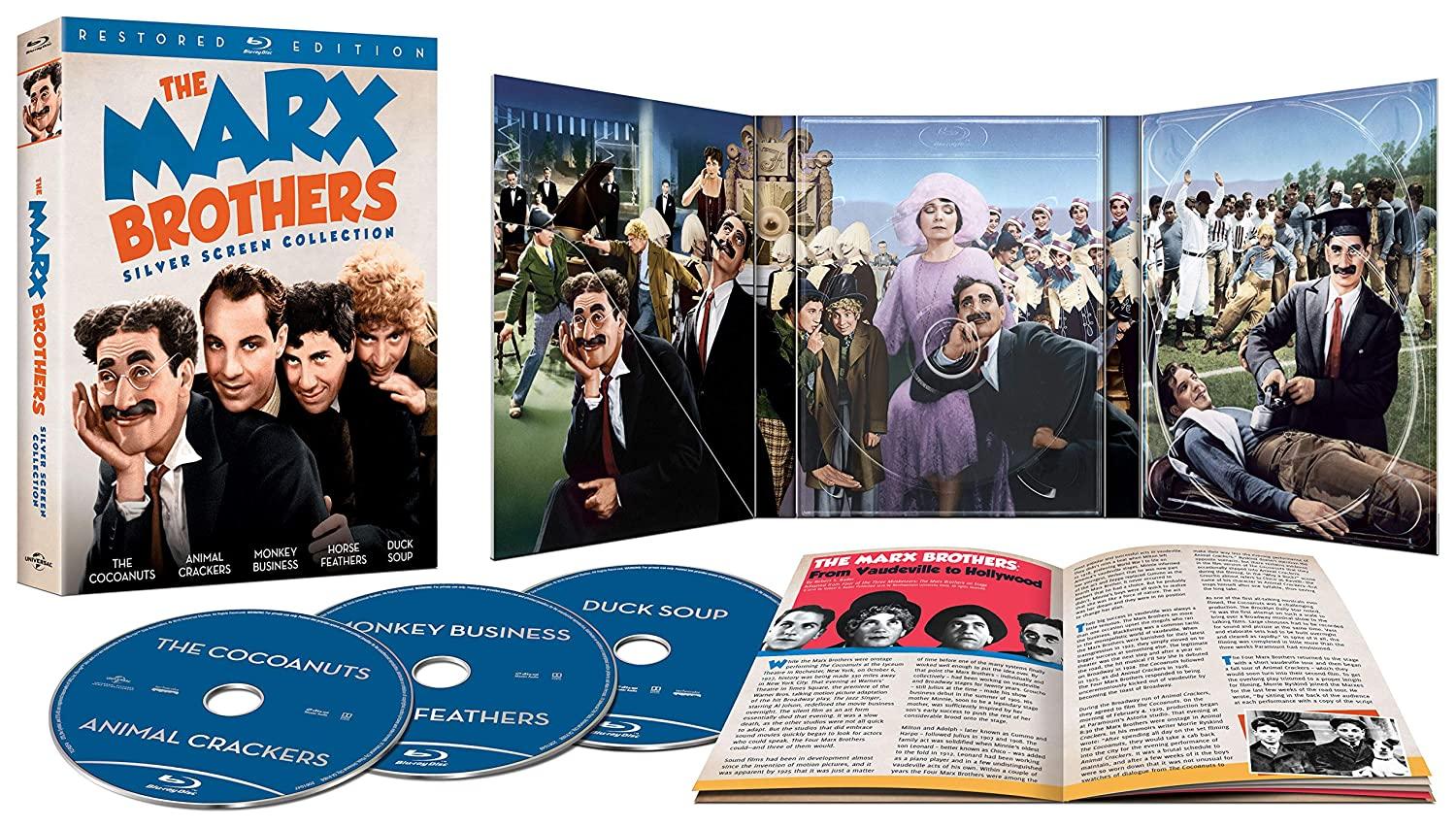 The Marx Brothers Silver Screen Collection Blu-ray for $14.99