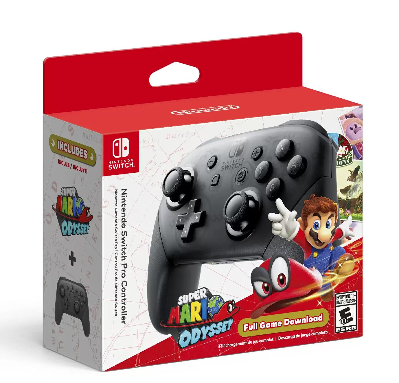 Nintendo Switch Pro Controller with Super Mario Odyssey for $69.99 Shipped