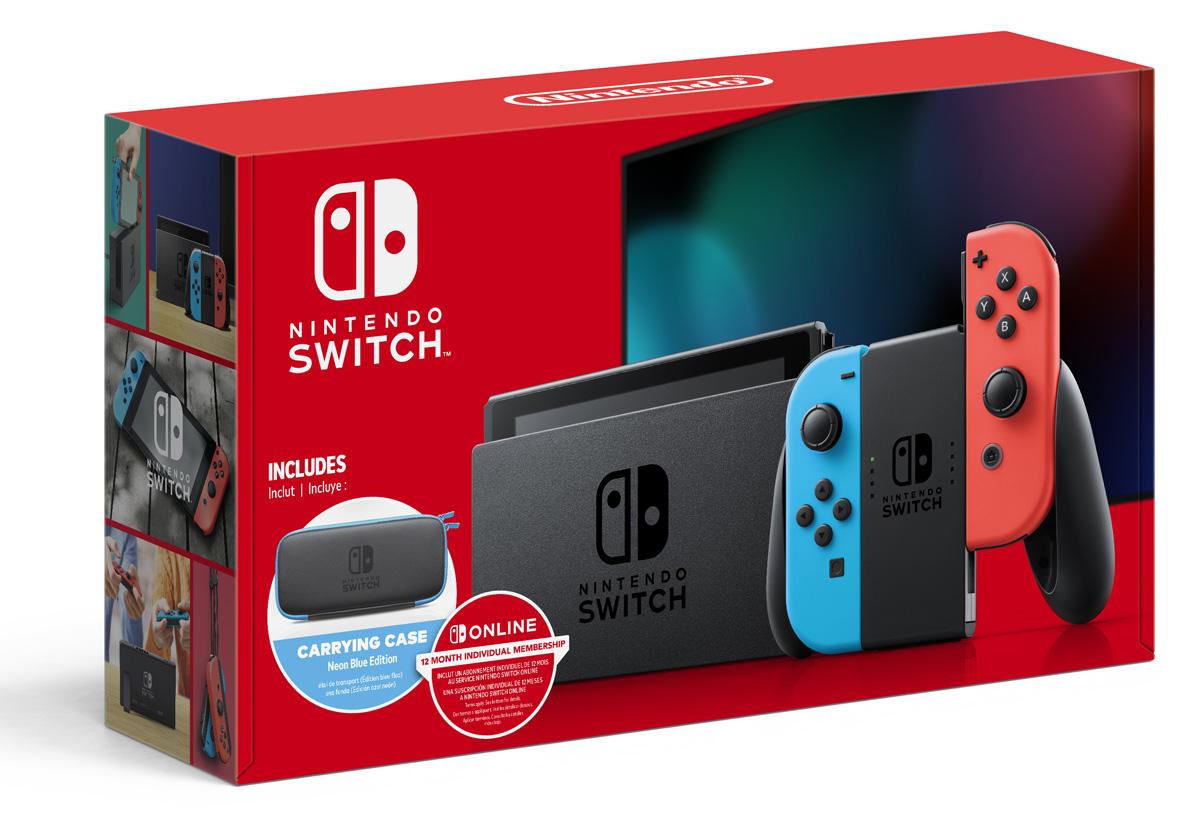 Nintendo Switch Console with 12-Month Nintendo Online Membership for $299