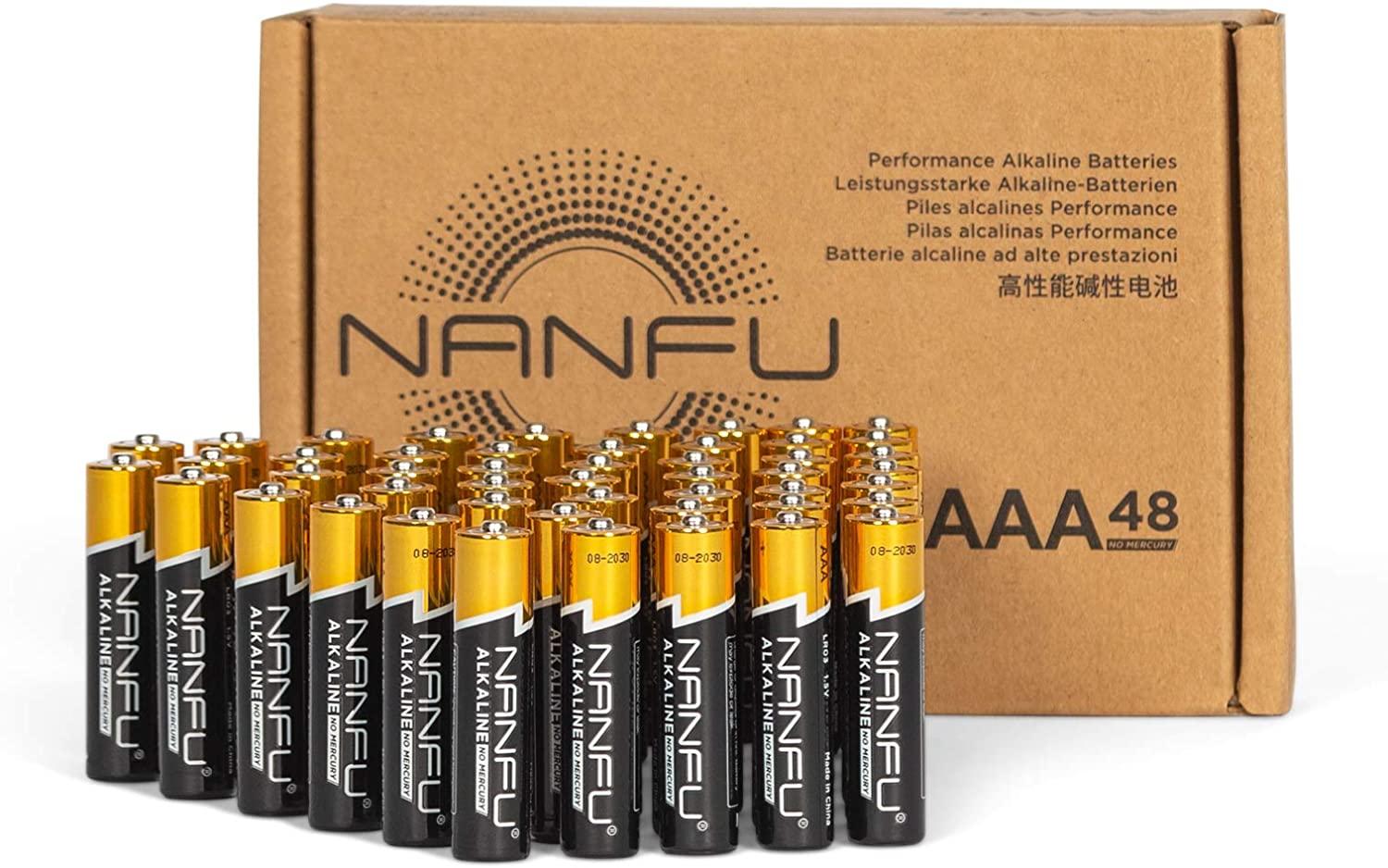 48 Nanfu High Performance AAA Alkaline Batteries for $10.99