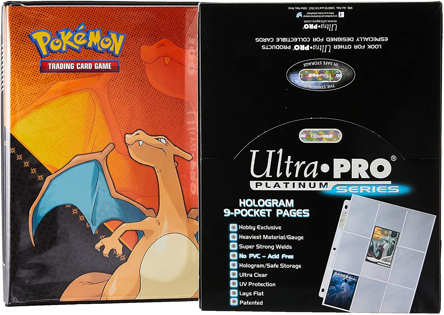 Charizard 2in Album with 100 Ultra Pro Platinum 9-Pocket Sheets for $17.67