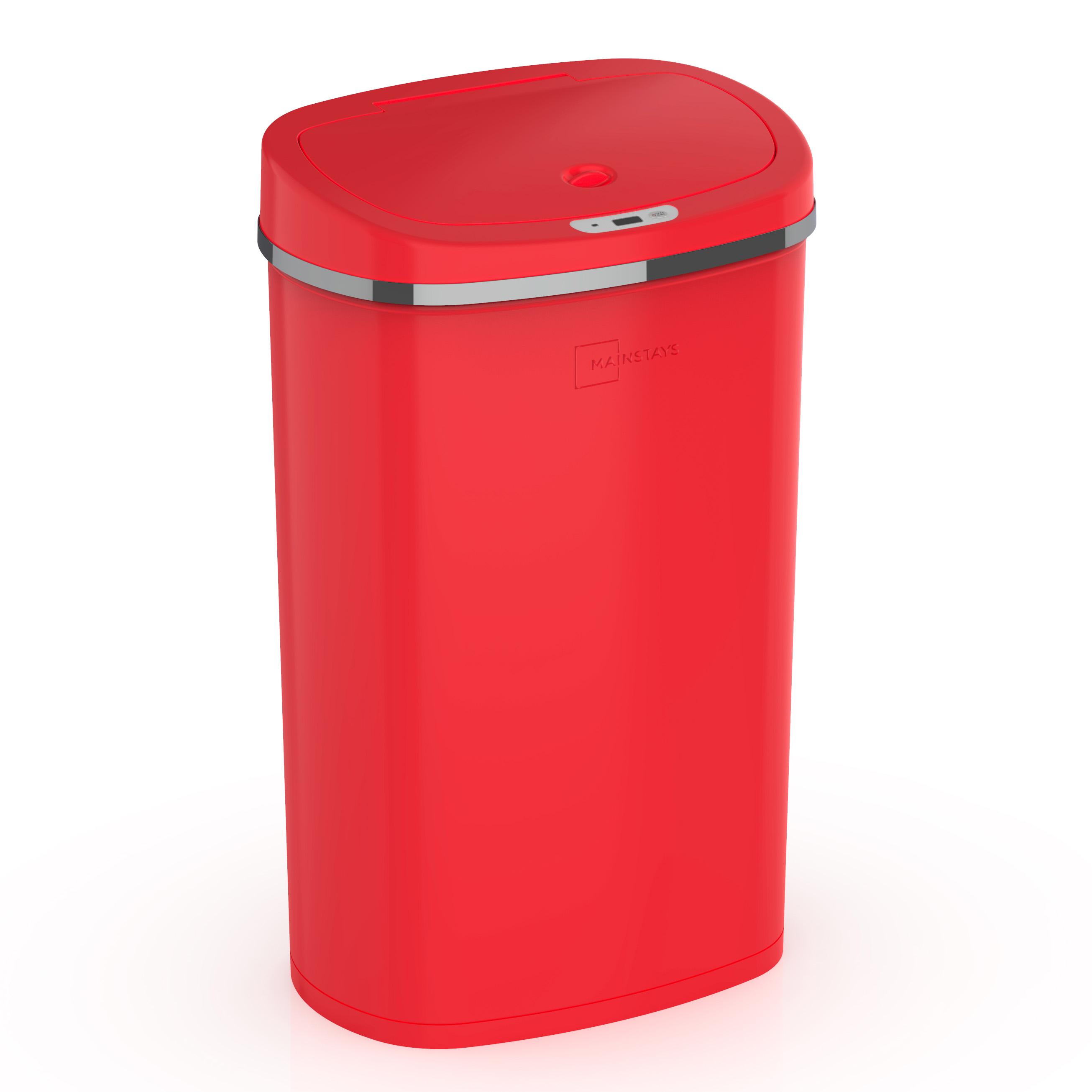 13.2G Mainstays Motion Sensor Stainless Steel Trash Can for $34.98 Shipped