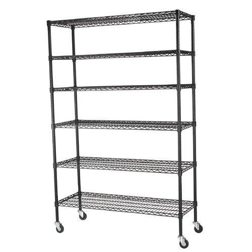 Edsal Muscle Rack 6-Tier Mobile Steel Wire Shelving Unit for $83.60 Shipped