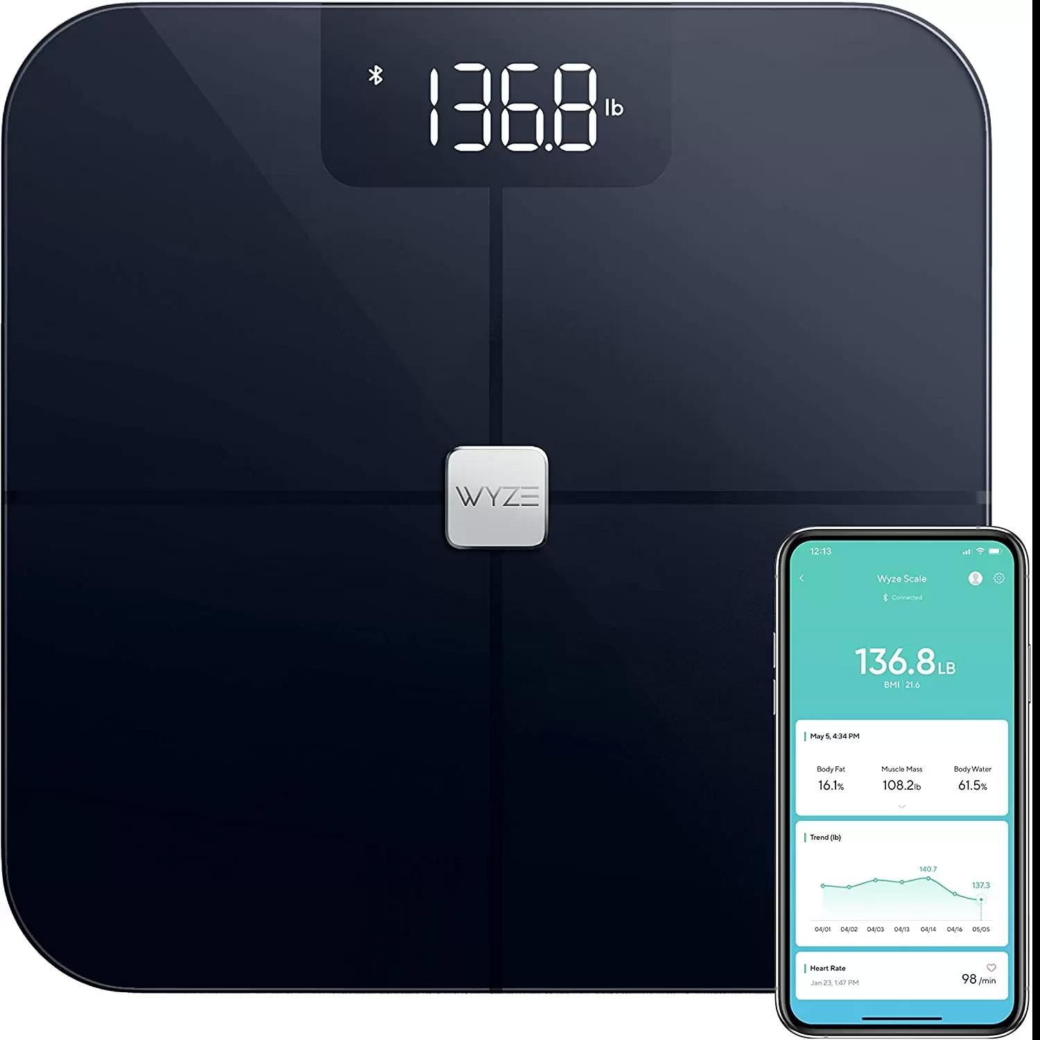 Wyze Scale Bluetooth App-Enabled Body Fat Smart Scale for $19.54