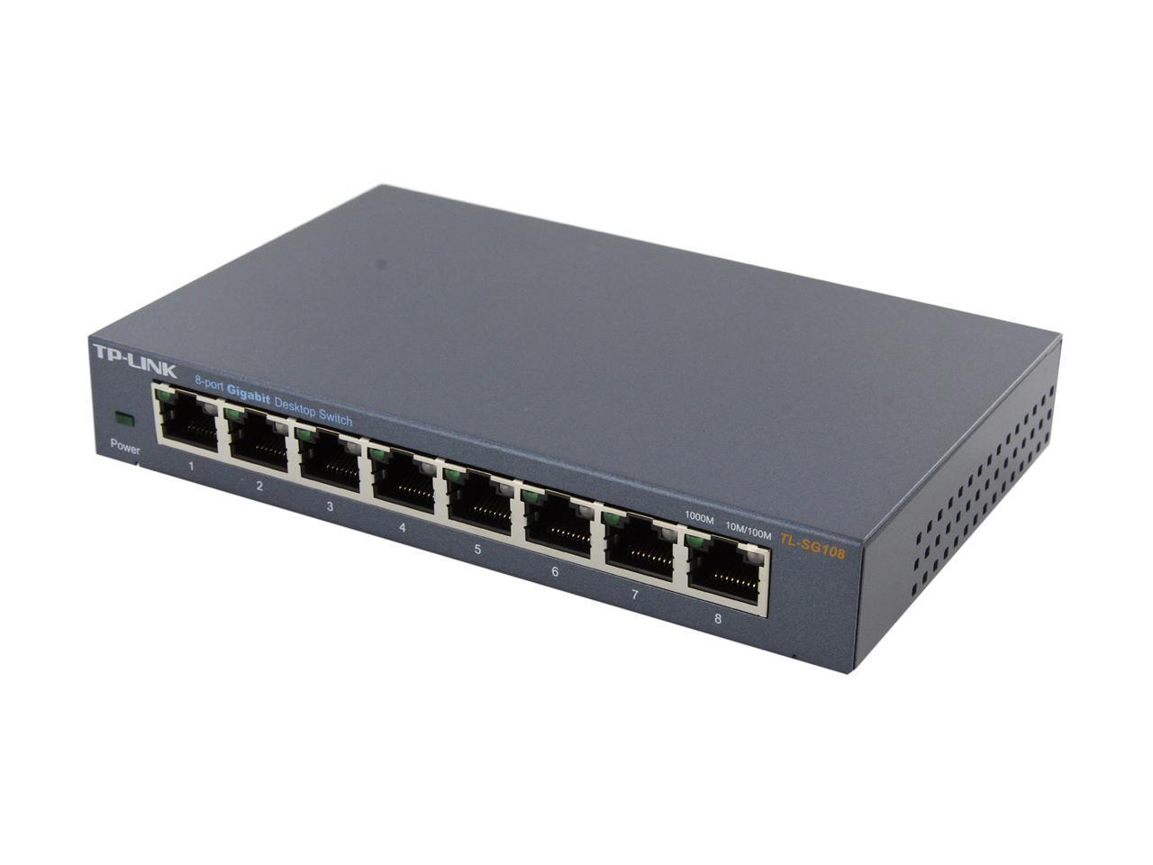 TP-Link TL-SG108 8-Port Unmanaged Gigabit Desktop Switch for $17.99 Shipped