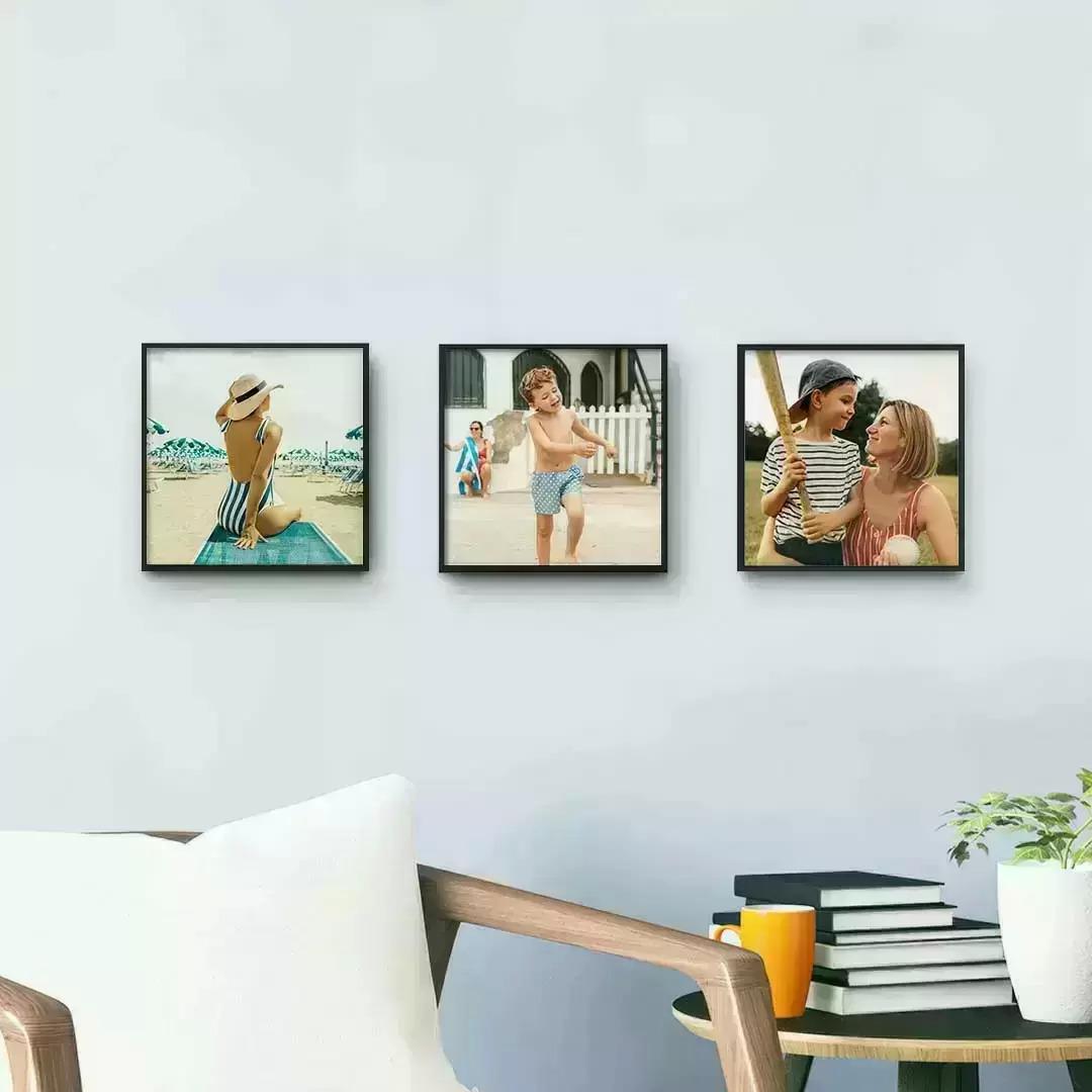 3 Personalized Photo Print Tilepix Magnetic Mounting System for $11.25