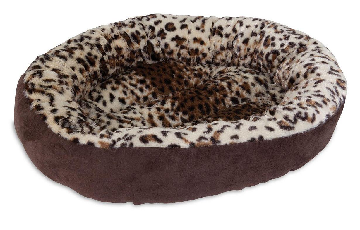 Aspen Pet 18in Round Bed Animal Print Dog Bed for $11.99