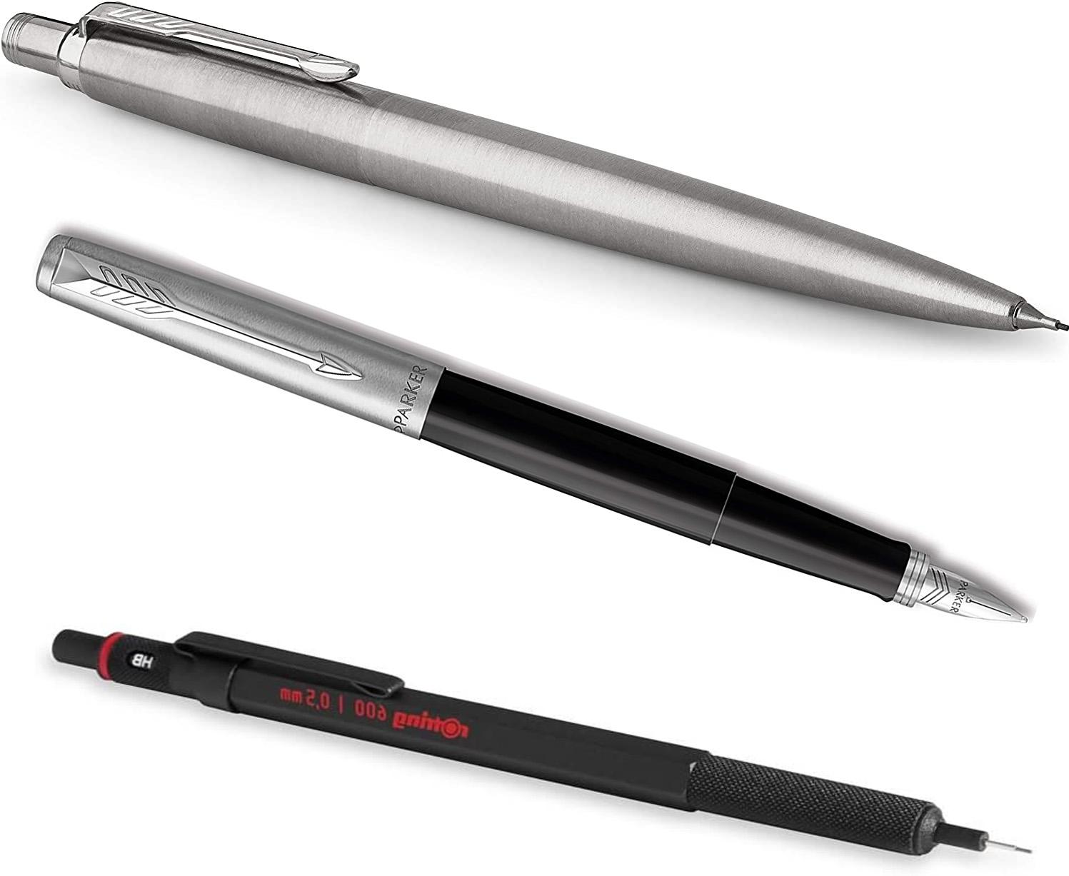Parker Mechanical Pencil + Fountain Pen + rOtring 600 Pencil for $30.49 Shipped