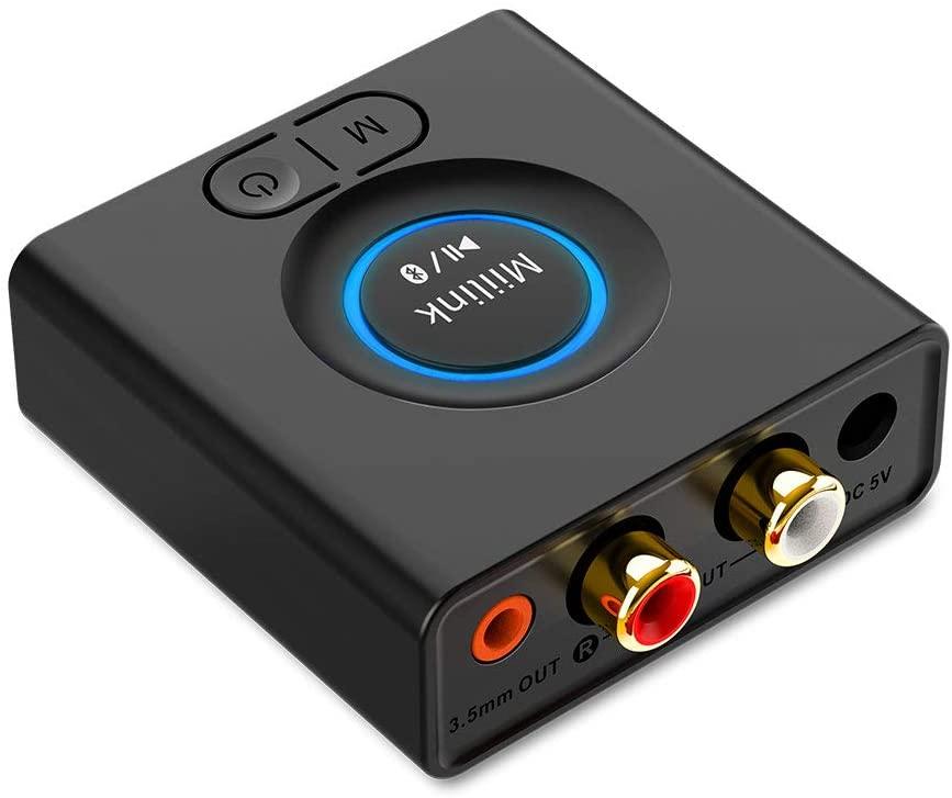 Miilink Bluetooth 5.0 Audio Adapter Receiver for $11.87