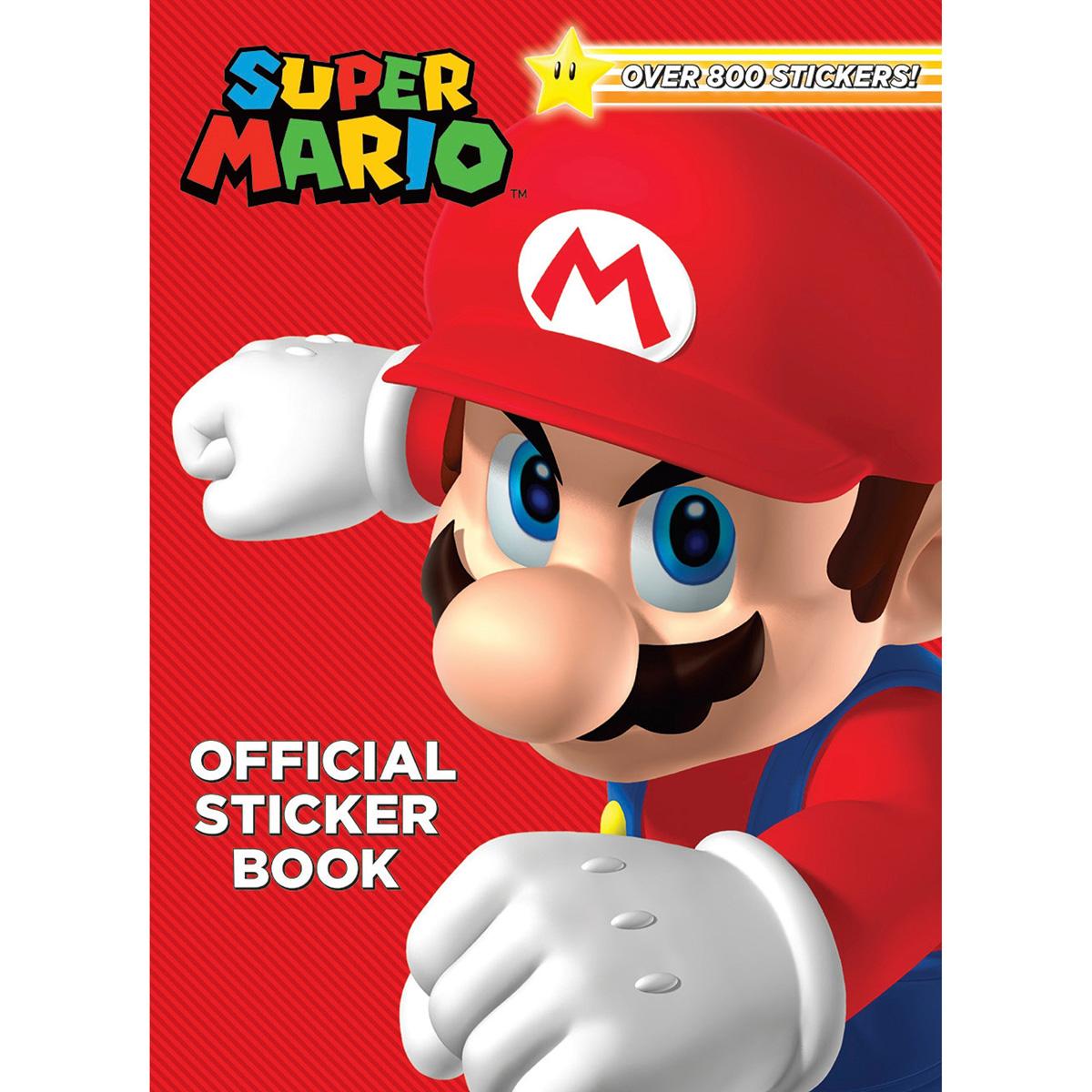 Super Mario Official Sticker Book by Steve Foxe Paperback for $4.81