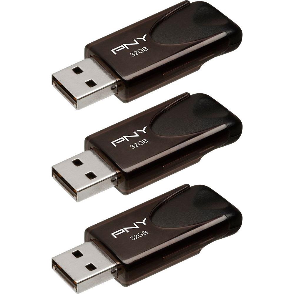 3x 32GB PNY Attache 4 USB 2.0 Flash Drives for $7.99