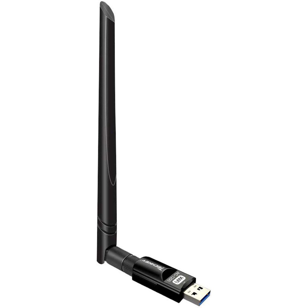 Techkey 1200Mbps 802.11ac Dual Band USB 3.0 WiFi Adapter for $8.04