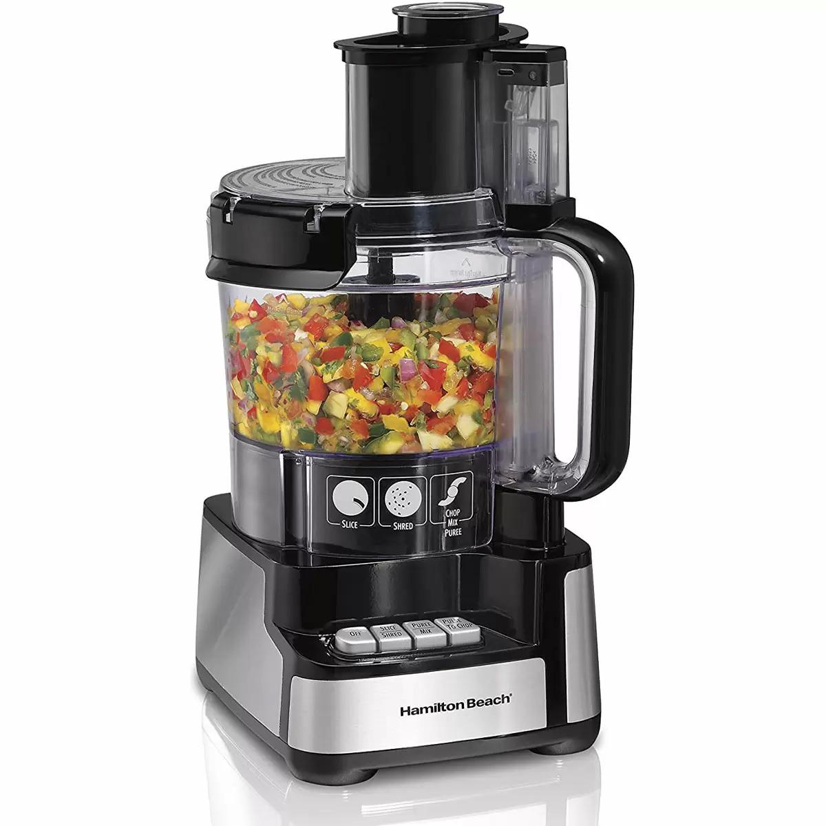 Hamilton Beach 12-Cup Stack Snap Food Processor Vegetable Chopper for $47.99 Shipped