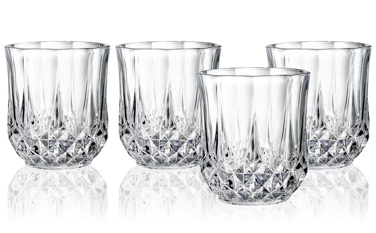 Cristal DArques Set Of 4 Double Old Fashioned Glasses for $9.99