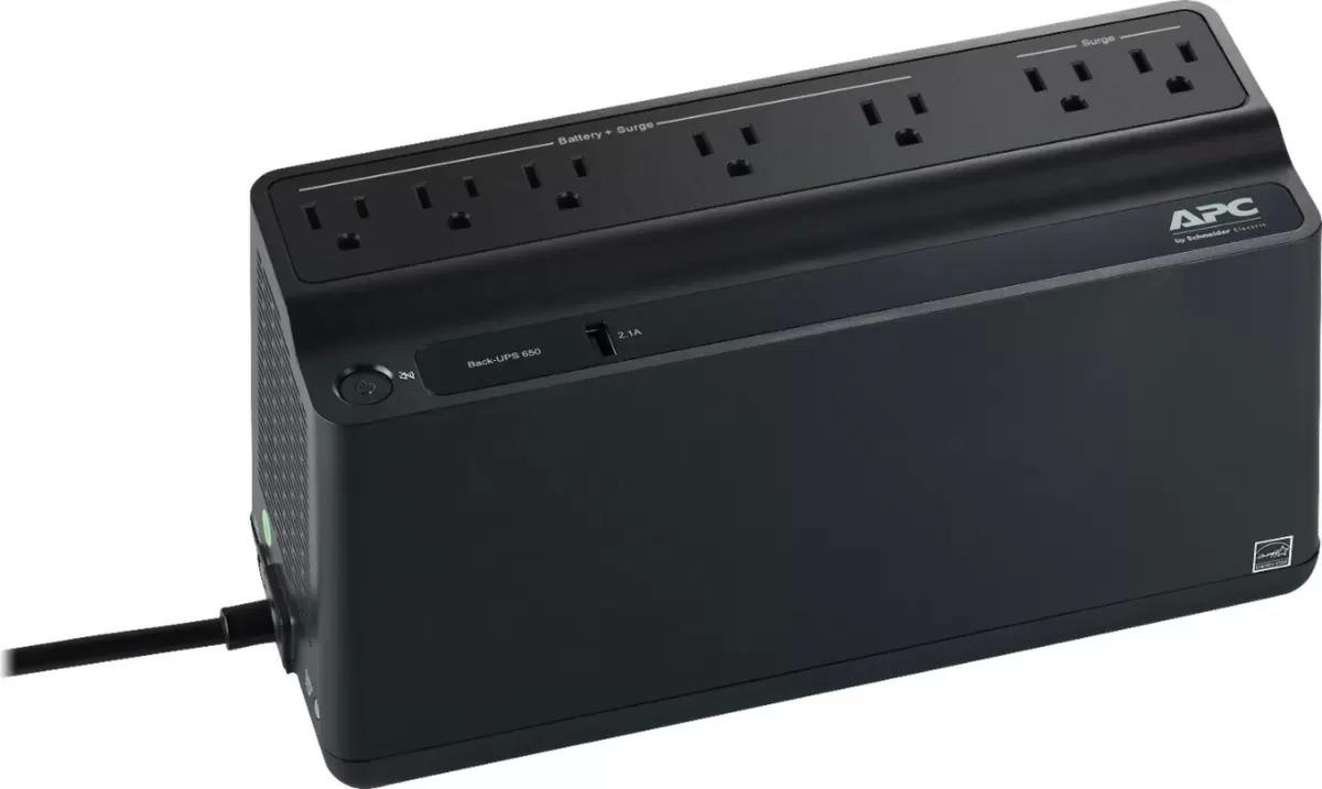 APC 650VA 7-Outlet Back-UPS Battery Backup for $34.99