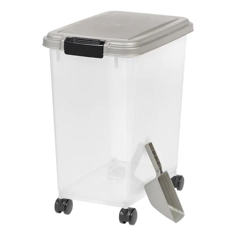 IRIS 8.25-Gallon Chrome Tote with Latching Lid for $10.46