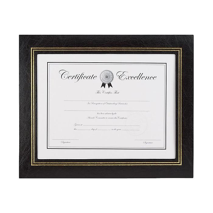 2 Staples 8.5" x 11" Leatherette Certificate Frames for $6.99 Shipped