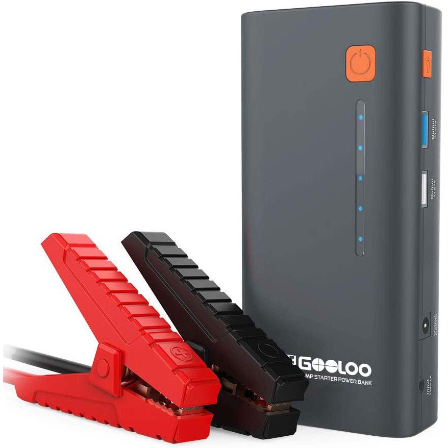 Gooloo 1200A Peak 18000mAh SuperSafe Car Jump Starter for $42.39 Shipped