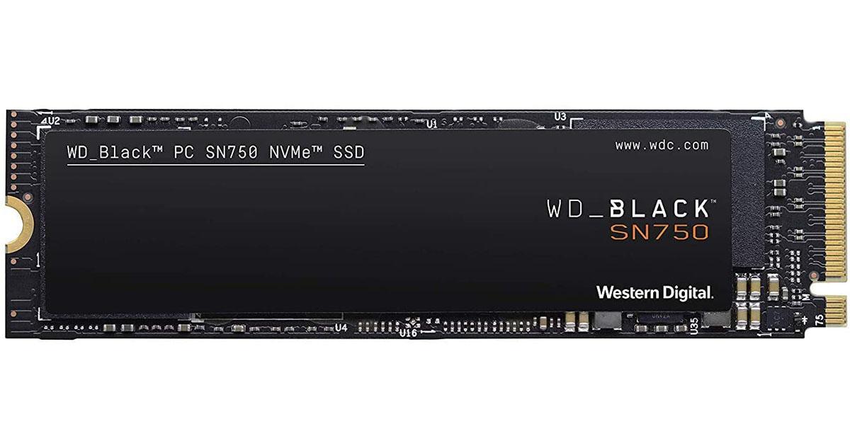 WD 500GB Black SN750 NVMe PCIe SSD for $59.99 Shipped
