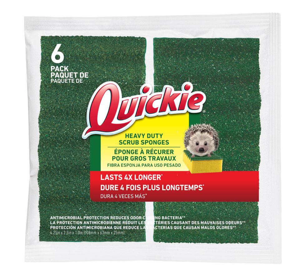 6-Pack Quickie Long Lasting Heavy Duty Scrubber Sponge for $3.06 Shipped