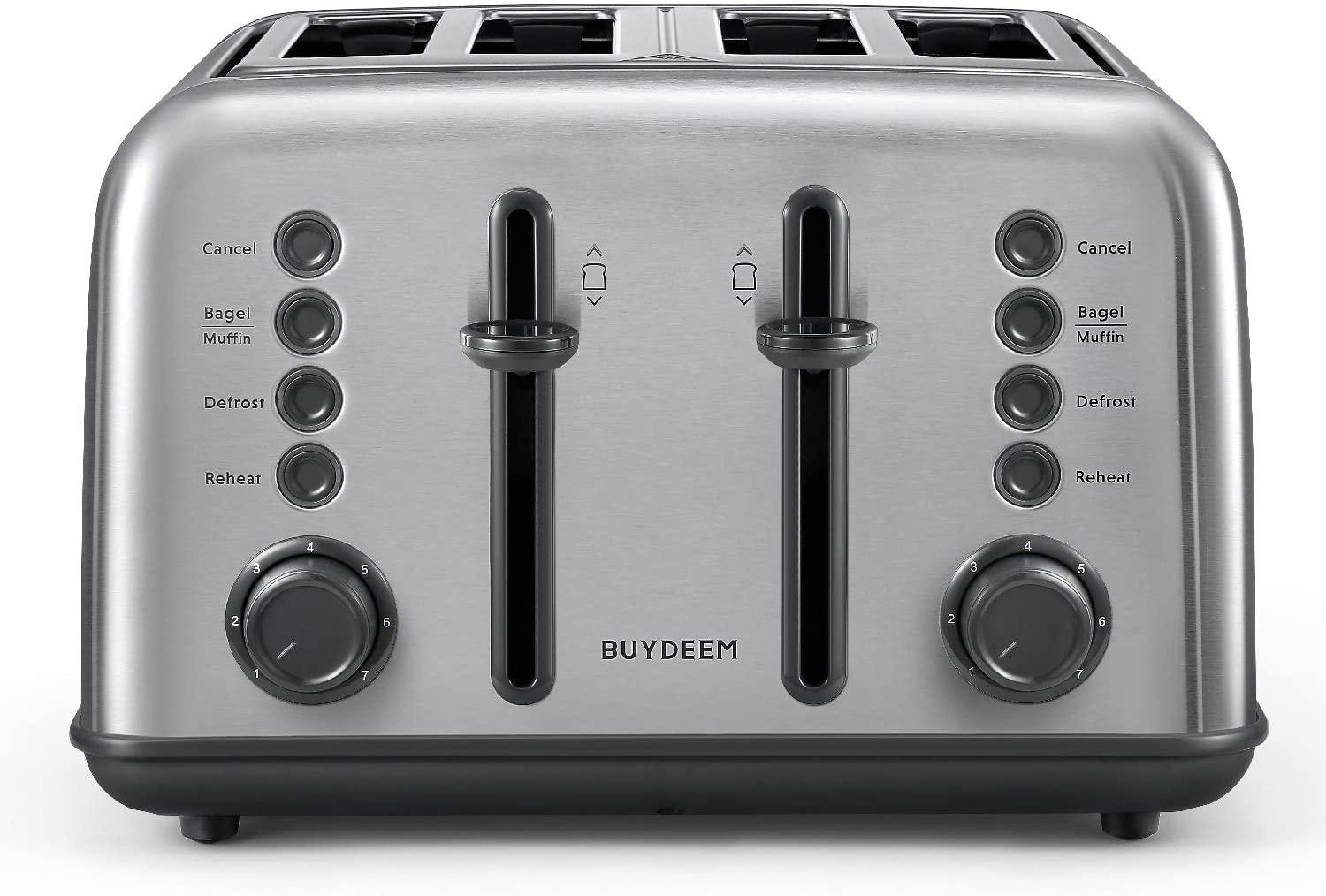 Buydeem DT-6B83 4-Slice Toaster for $47.99 Shipped