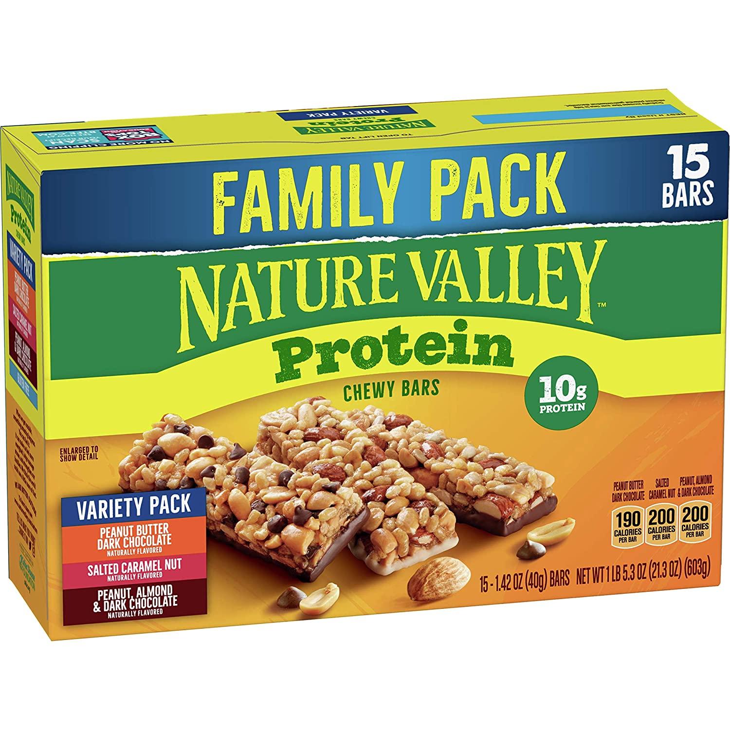 15 Nature Valley Chewy Protein Bars for $6.18 Shipped